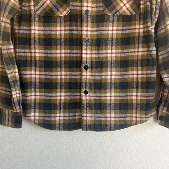 RVCA Mens Brown Flannel Button Up Shirt That’ll Work Long Sleeve Size Small - Picture 9 of 11